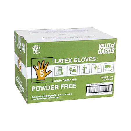 HGI Latex Valugard Powder Free Small Glove, PK1000